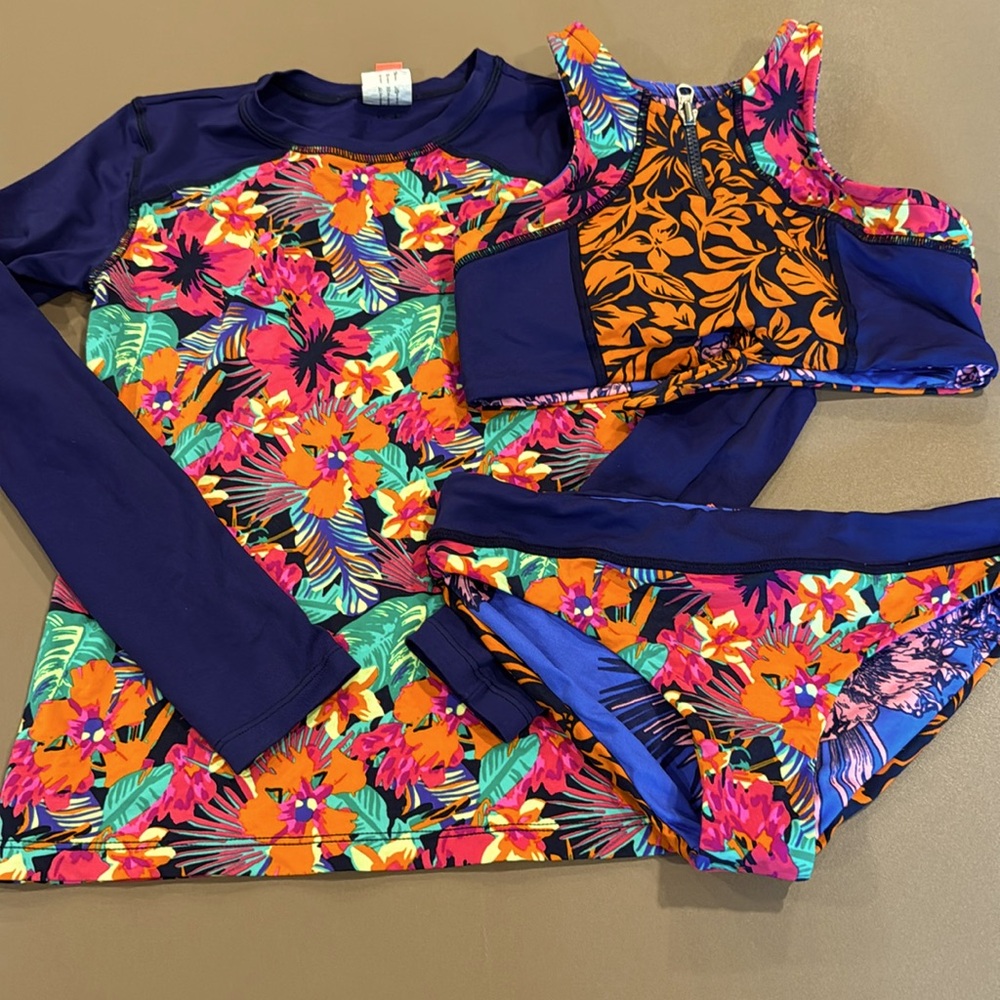 Maaji Swim Set - Rashguard and Bikini Size 12